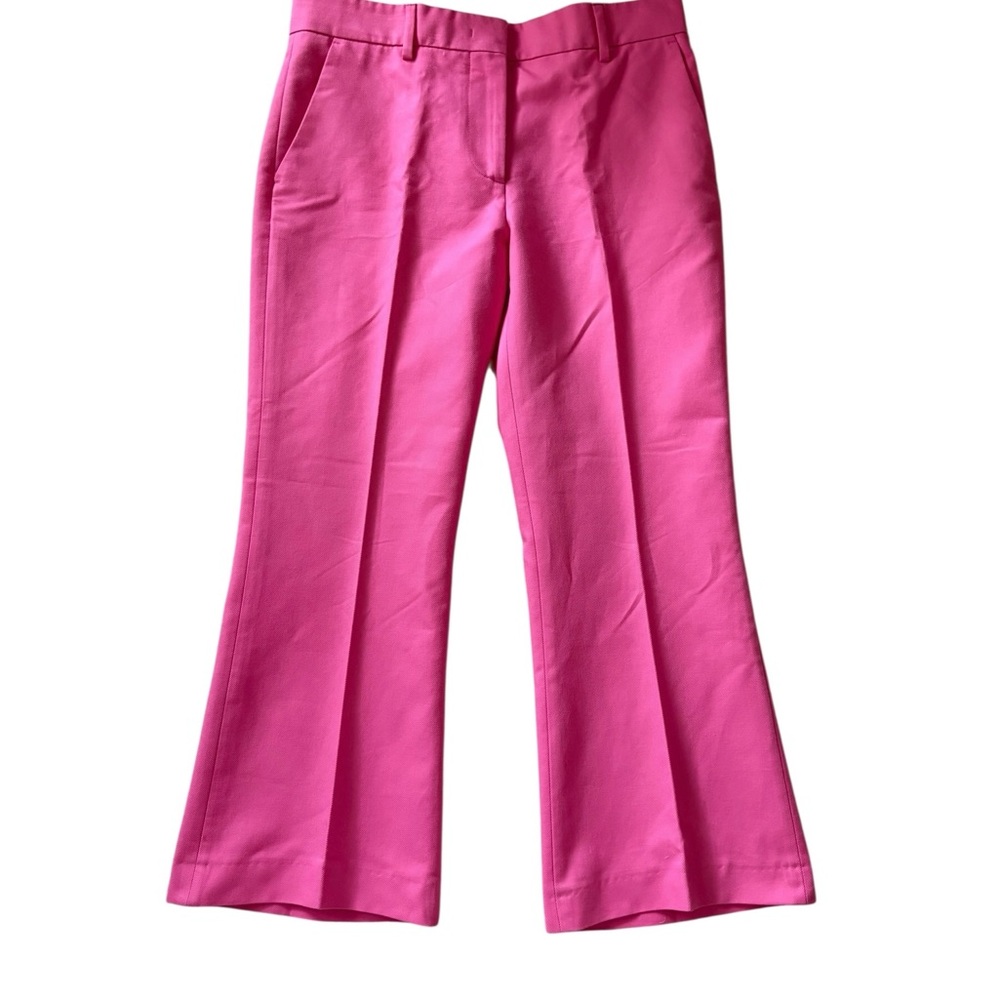 MSGM Milano Made in Italy Classic Tailored Cropped Pants Pink Size IT42/US 8